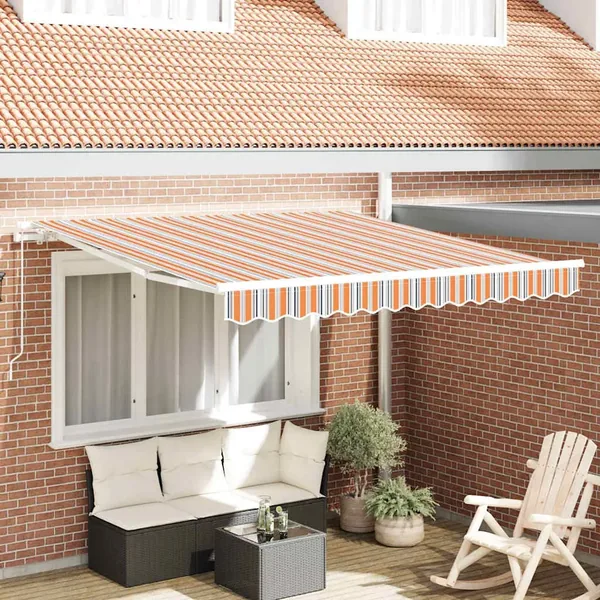 Auvent rétractable Multicolore 350 x 250 cm