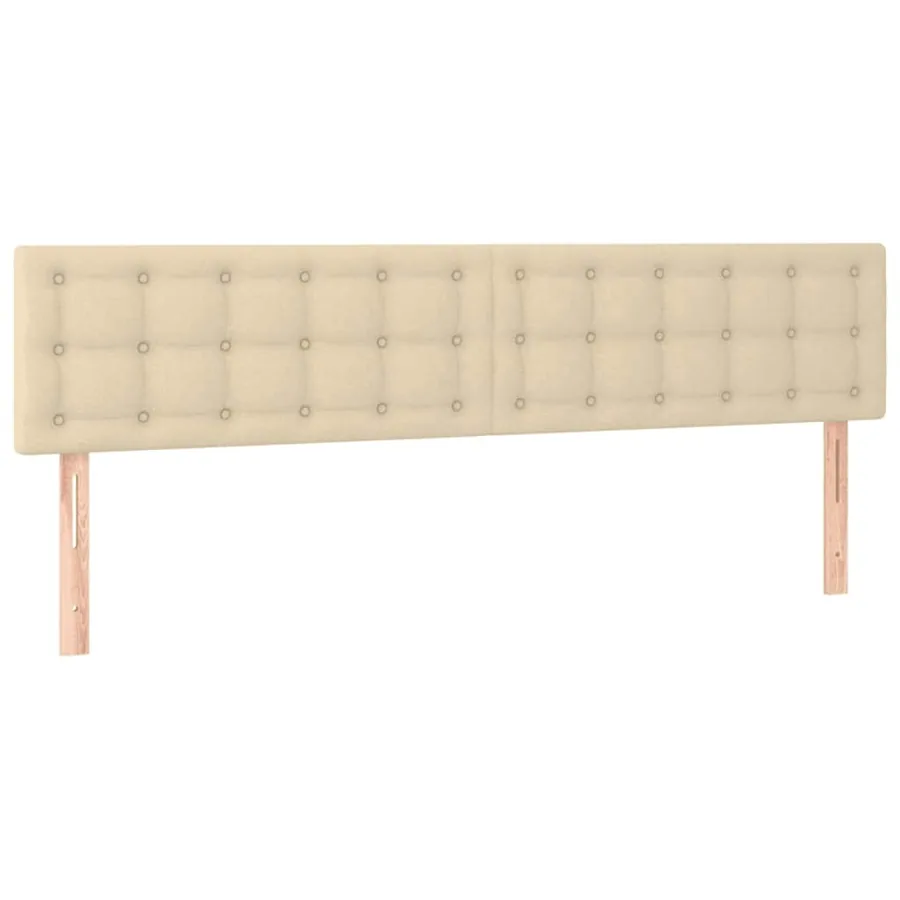 Cadre de lit ottoman avec matelas crème 180x200 cm tissu - 9