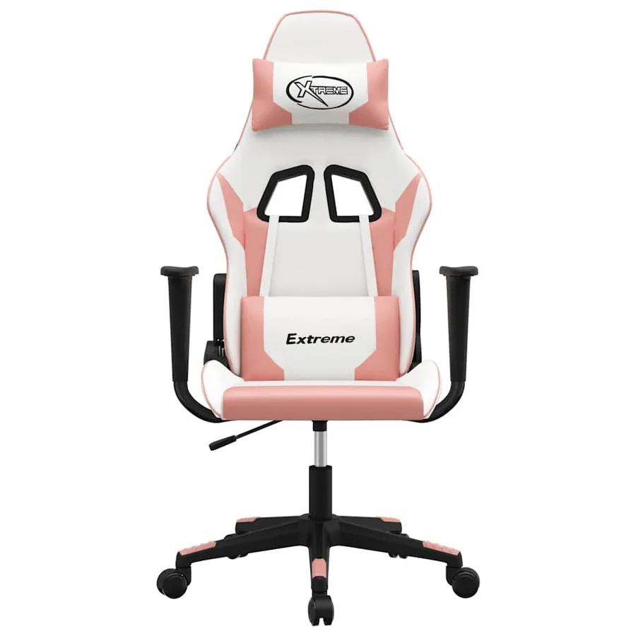 Chaise de jeu Blanc et rose Similicuir - 3