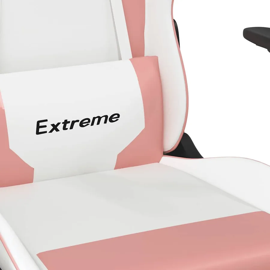 Chaise de jeu Blanc et rose Similicuir - 8