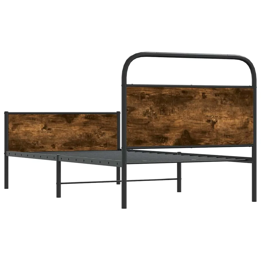 Cadre de lit sans matelas 90x190cm chêne sonoma bois ingénierie - 7
