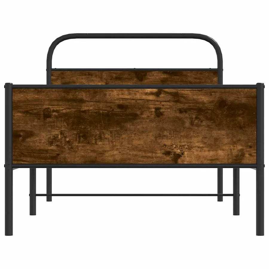 Cadre de lit sans matelas 100x190 cm chêne sonoma - 5