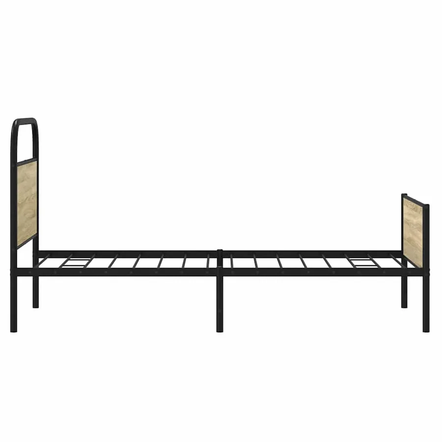 Cadre de lit sans matelas 80x200cm chêne sonoma bois ingénierie - 6