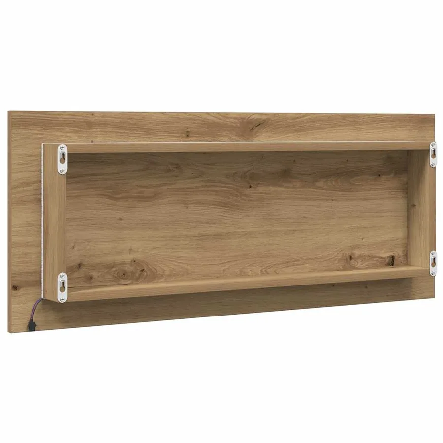 Miroir de salle de bain à LED chêne artisanal bois d'ingénierie - 8