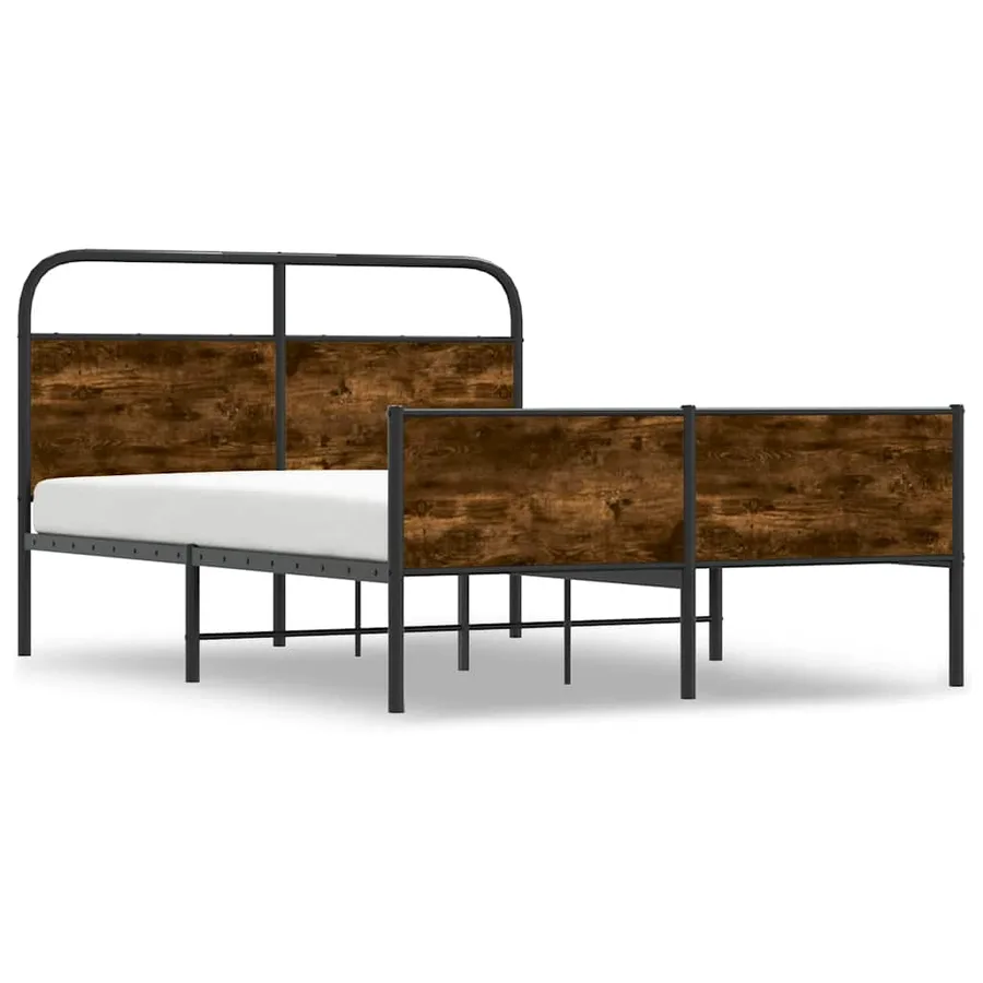 Cadre de lit sans matelas 120x200 cm chêne sonoma - 3