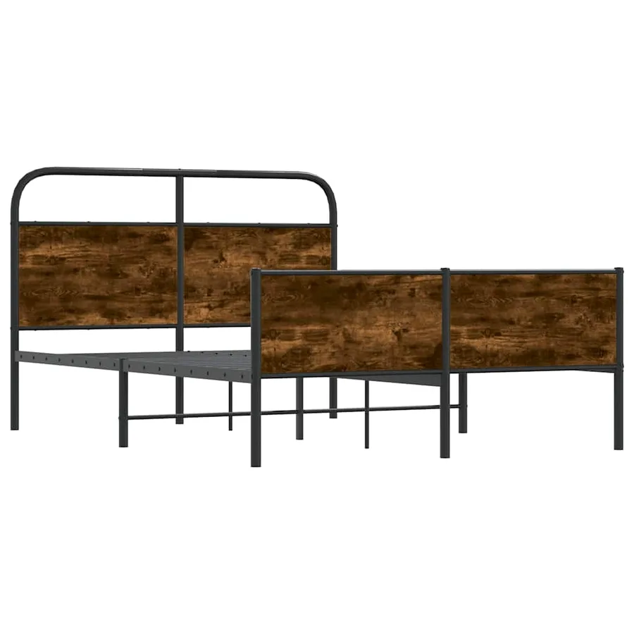Cadre de lit sans matelas 120x200 cm chêne sonoma - 4
