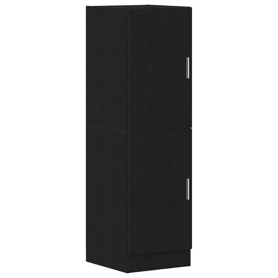 Ensemble d'armoires de cuisine 3 pcs noir bois d'ingénierie - 6
