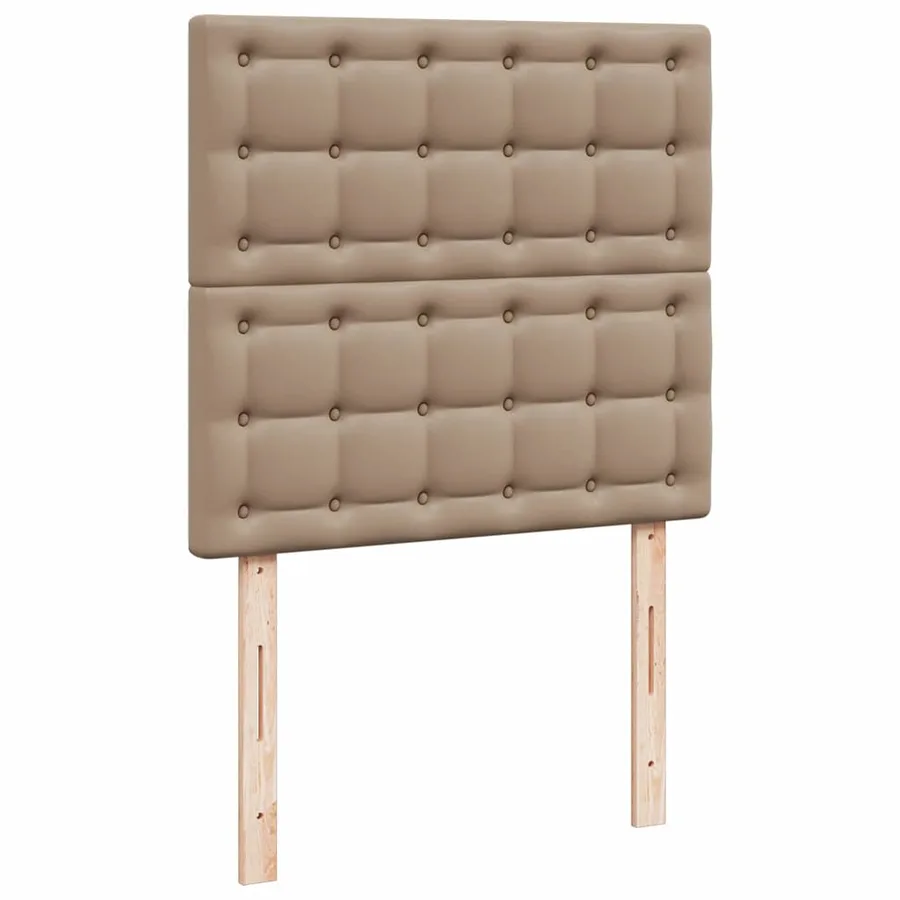 Lit ottoman et matelas cappuccino 100x200cm similicuir - 9