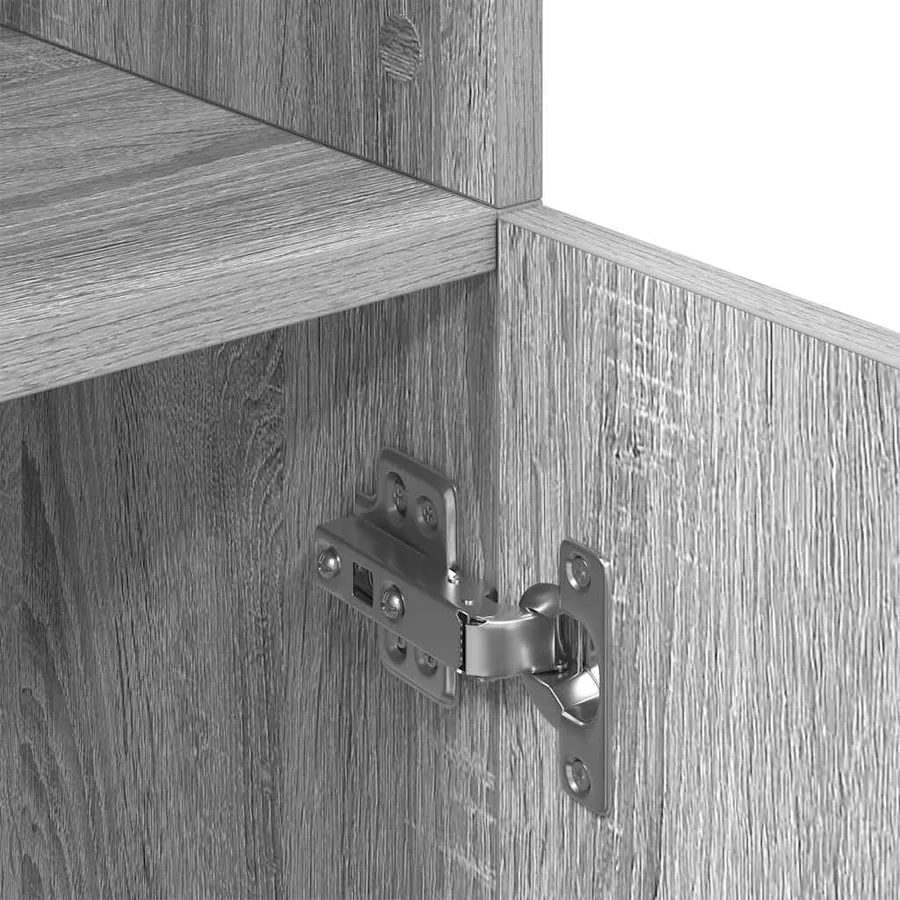 Armoire de cuisine sonoma gris 57x41,5x131,5 cm bois ingénierie - 8