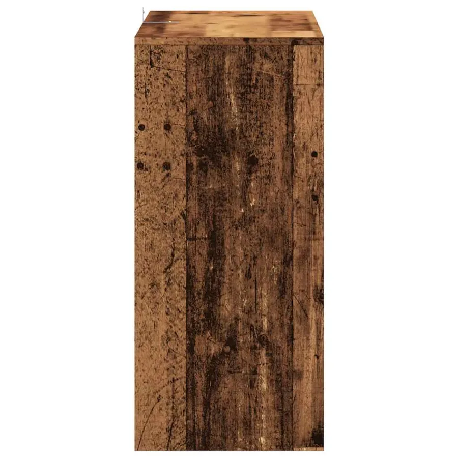Table console vieux bois 100x35x76,5 cm bois d'ingénierie - 5