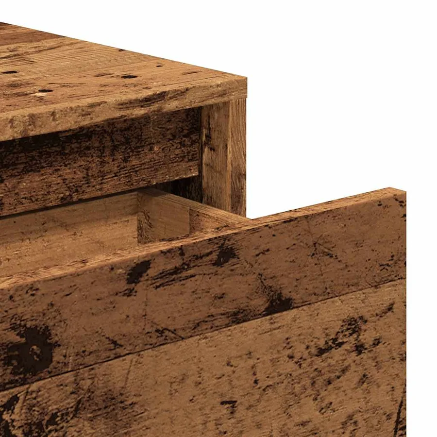 Table console vieux bois 100x35x76,5 cm bois d'ingénierie - 8