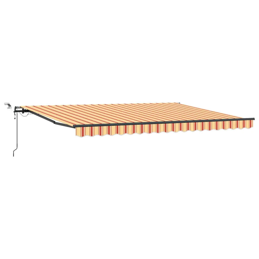 Auvent rétractable Jaune et Orange 450 × 350 cm Polyester - 2