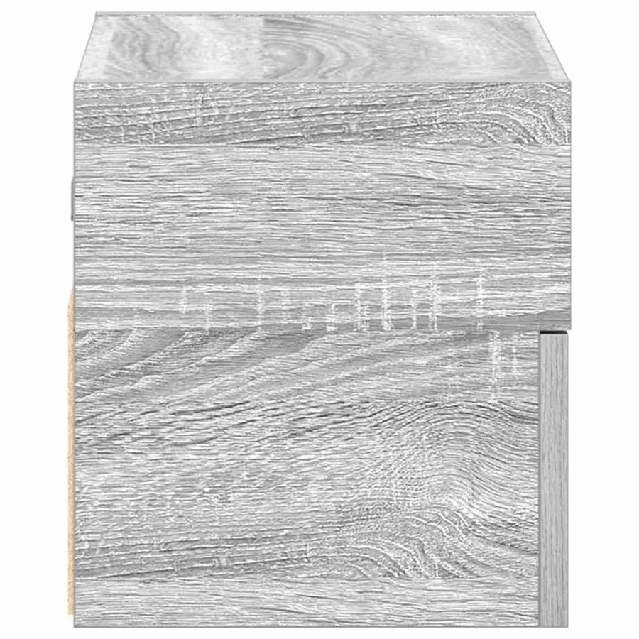 Table de chevet murale sonoma gris 45x26x28,5 cm - 6