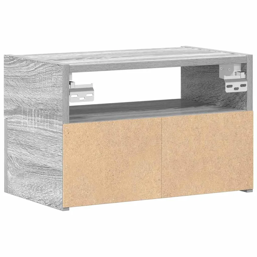 Table de chevet murale sonoma gris 45x26x28,5 cm - 7