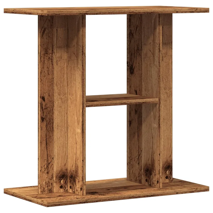 Support d'aquarium en bois ancien 60 x 30 x 60 cm Bois d'ingénierie - 2
