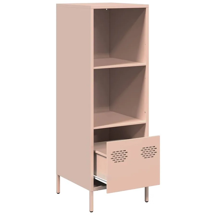 Buffet haut rose 35x39x103,5 cm acier - 4