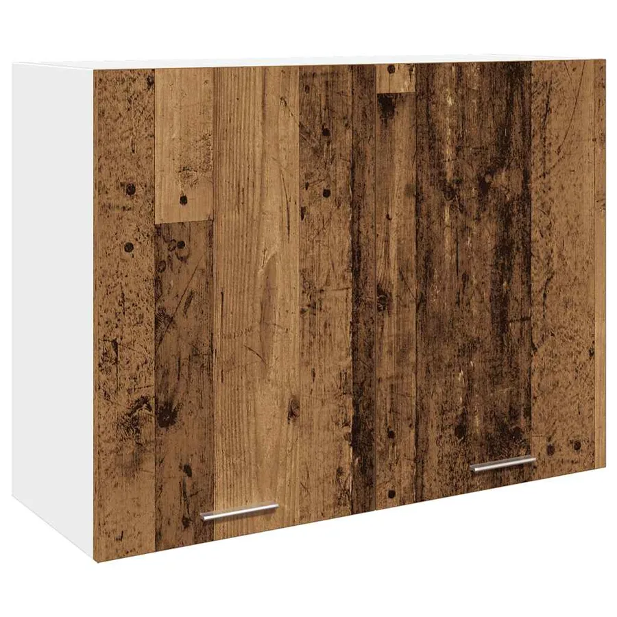 Ensemble de 7 meubles de cuisine "Lyon" en bois d'ingénierie vieilli - 7
