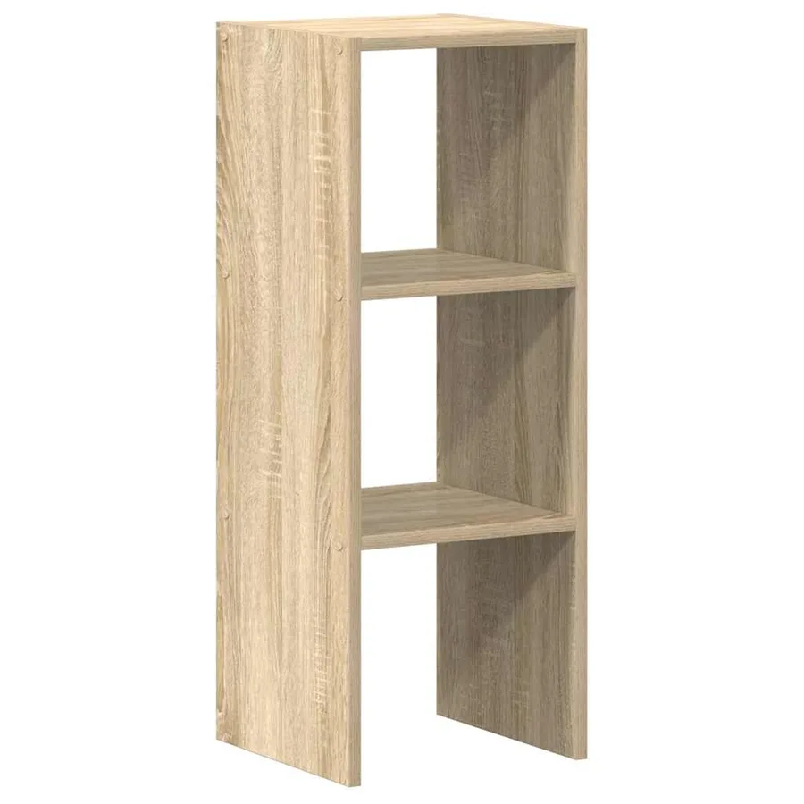 Bibliothèque empilable chêne sonoma 30x30x80 cm bois ingénierie - 6