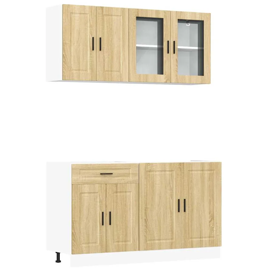 Ensemble de 4 meubles de cuisine "Porto" en chêne Sonoma - 2