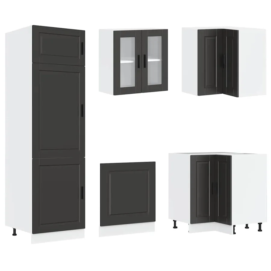 Ensemble d'armoires de cuisine 14 pcs Porto bois d'ingénierie - 5