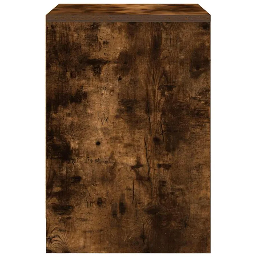 Tables de chevet 2 pcs avec tiroir chêne fumé 40x34x50 cm - 7