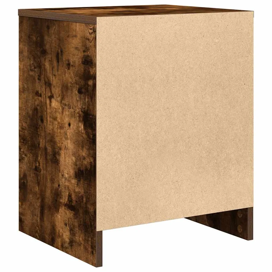 Tables de chevet 2 pcs avec tiroir chêne fumé 40x34x50 cm - 8
