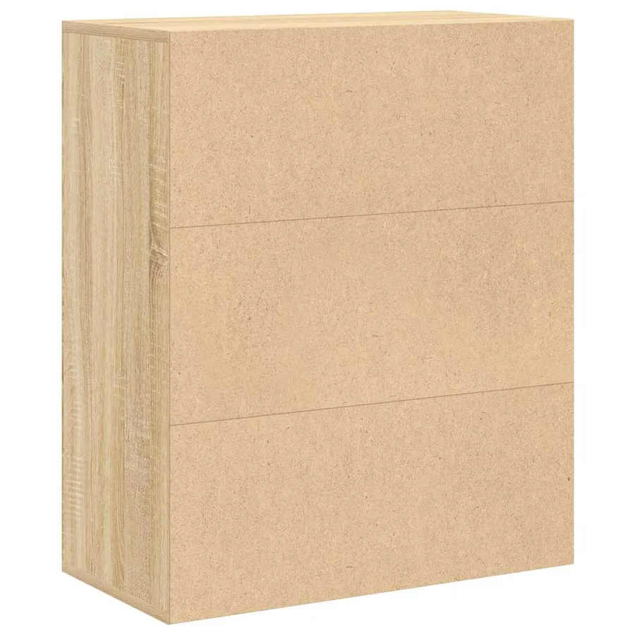 Bibliothèque chêne sonoma 60x30x71,5 cm bois d'ingénierie - 6