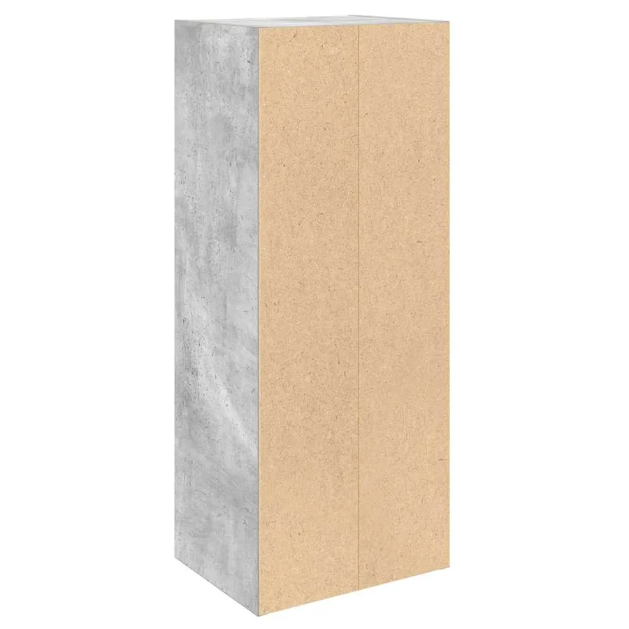 Bibliothèque gris béton 31x24x77 cm bois d'ingénierie - 7