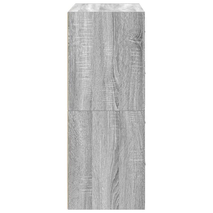 Armoires avec 2 tiroirs 2 pcs sonoma gris bois d'ingénierie - 6