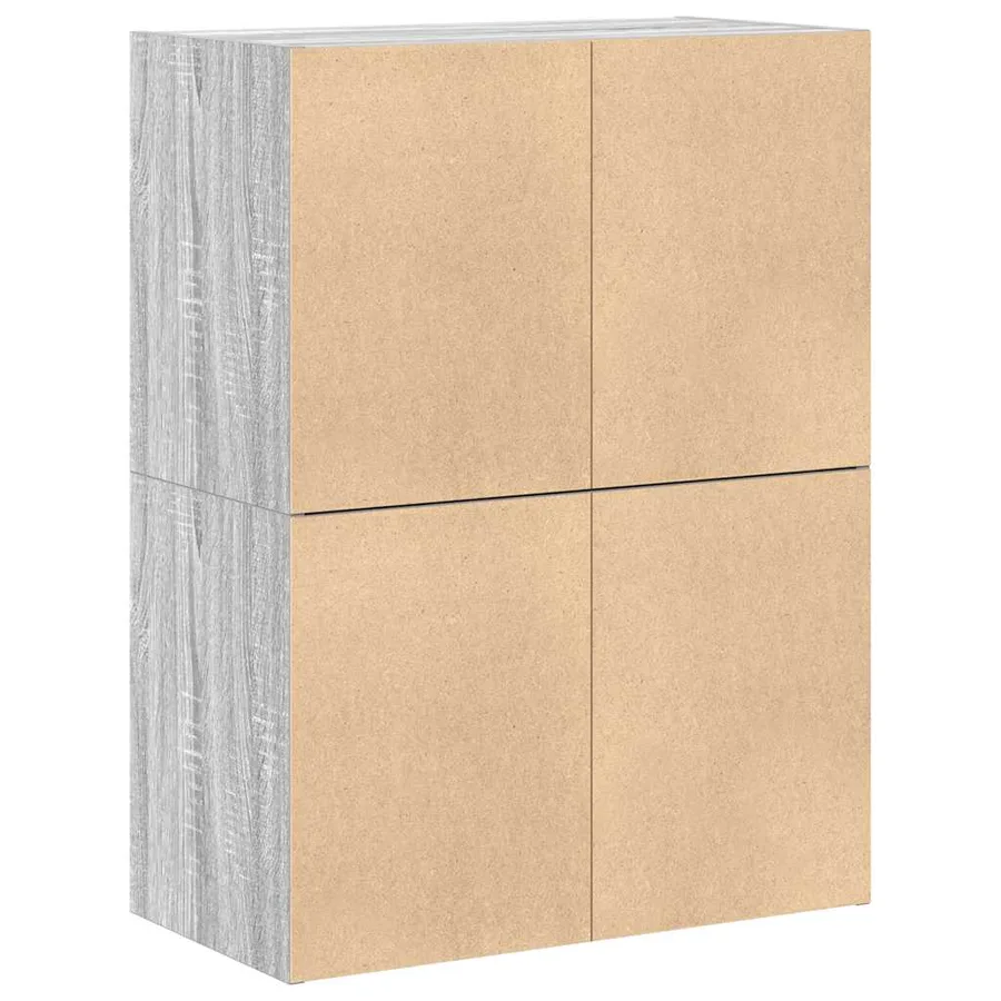 Armoires avec 2 tiroirs 2 pcs sonoma gris bois d'ingénierie - 7