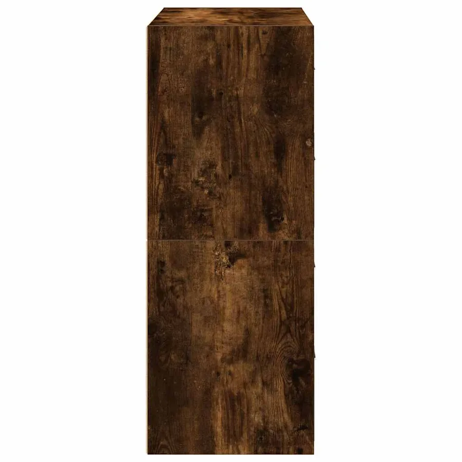 Armoires avec 2 tiroirs 2 pcs chêne fumé bois d'ingénierie - 6