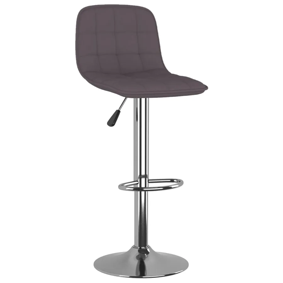 Tabourets de bar lot de 2 taupe tissu - 3