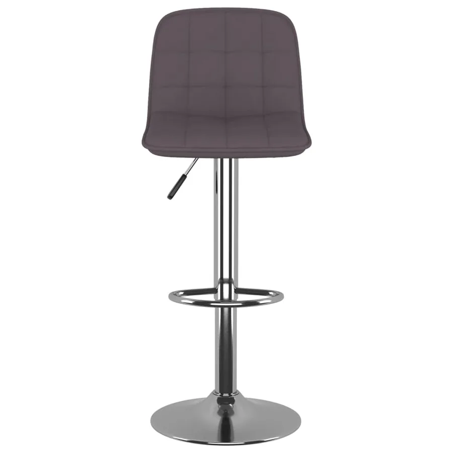 Tabourets de bar lot de 2 taupe tissu - 4