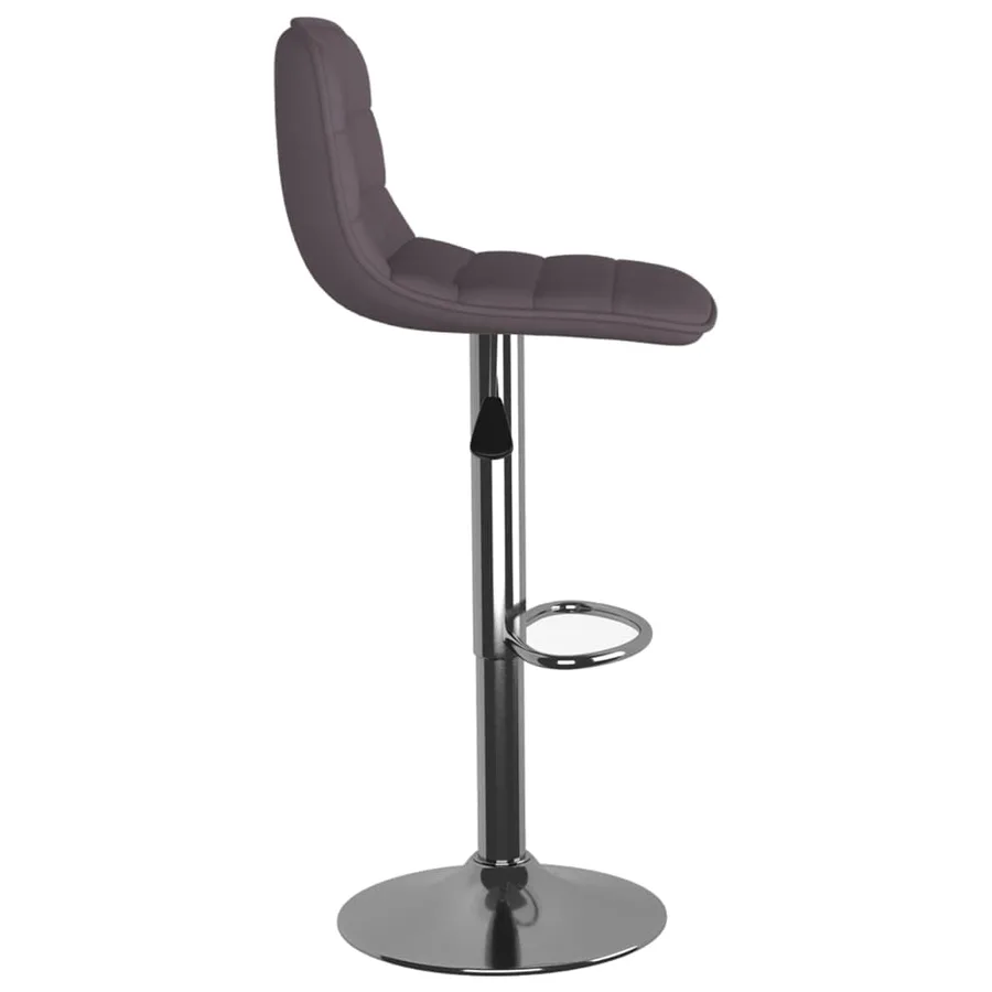 Tabourets de bar lot de 2 taupe tissu - 5