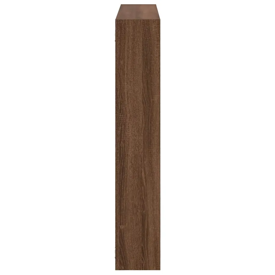 Étagère cube murale 7 compartiments chêne marron - 5