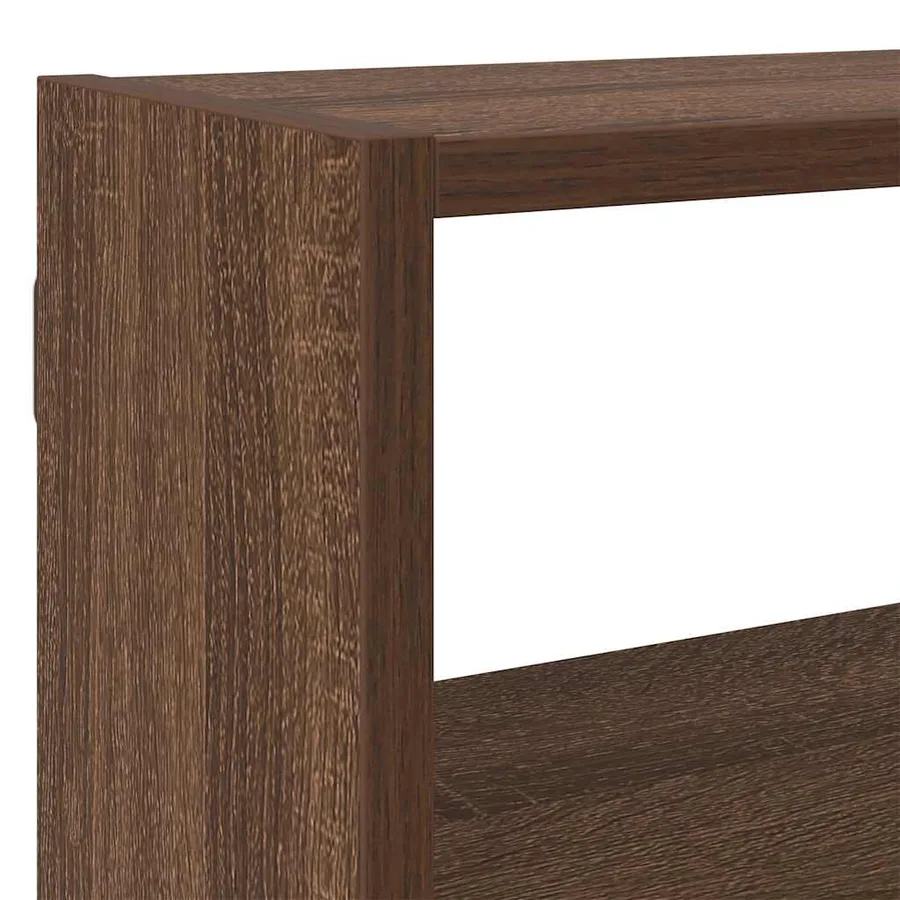 Étagère cube murale 7 compartiments chêne marron - 7
