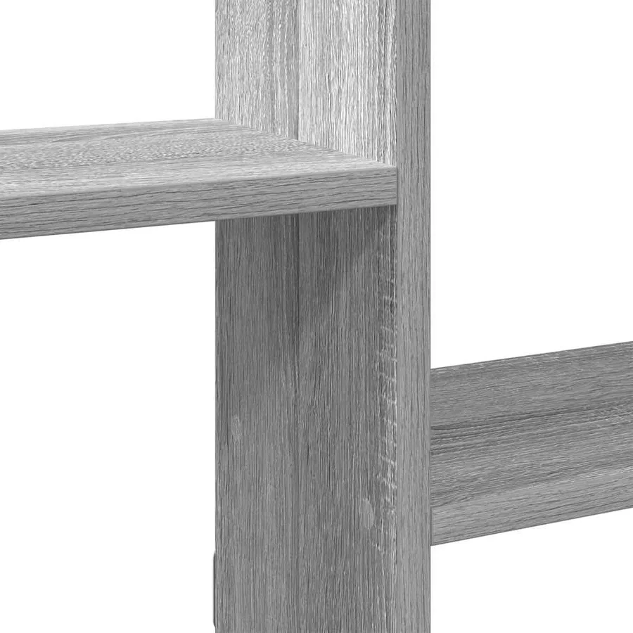 Étagère cube murale 5 compartiments sonoma gris - 7