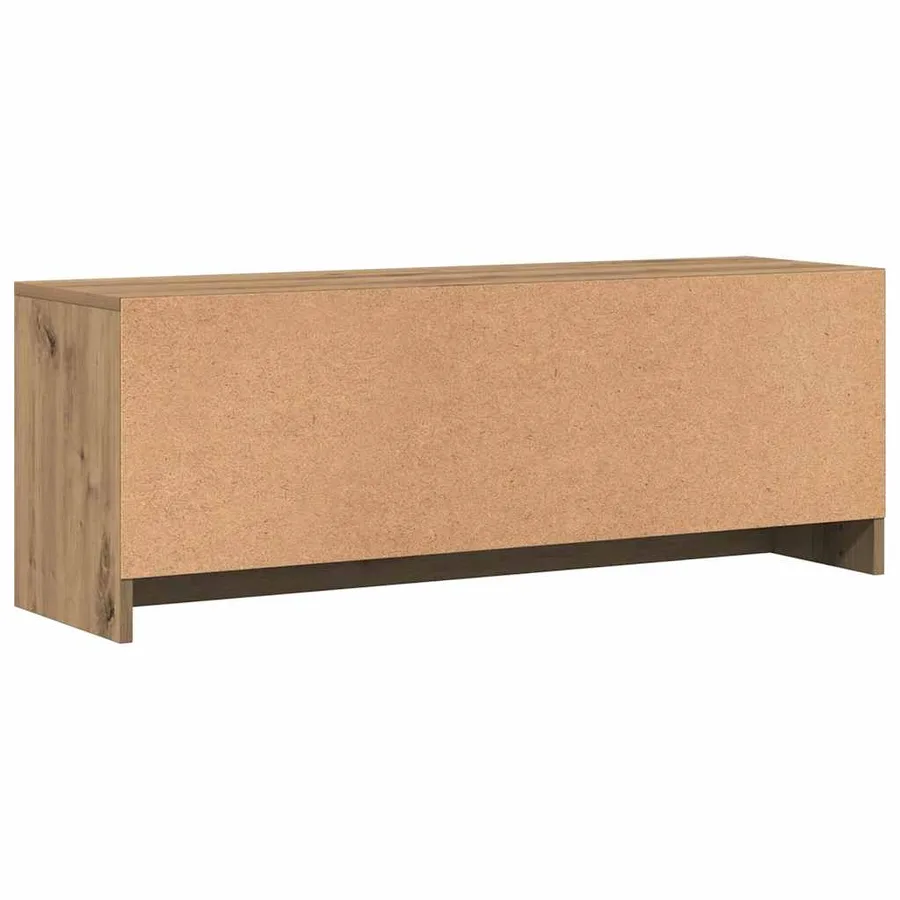 Meuble TV chêne artisanal 102x30x37,5 cm bois d'ingénierie - 7
