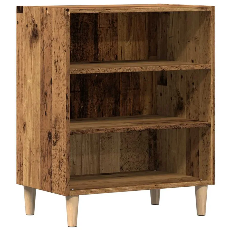 Buffet vieux bois 57x35x75 cm bois d'ingénierie - 2