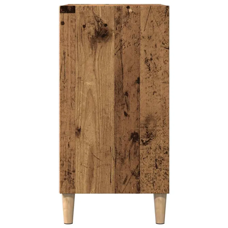 Buffet vieux bois 57x35x75 cm bois d'ingénierie - 5