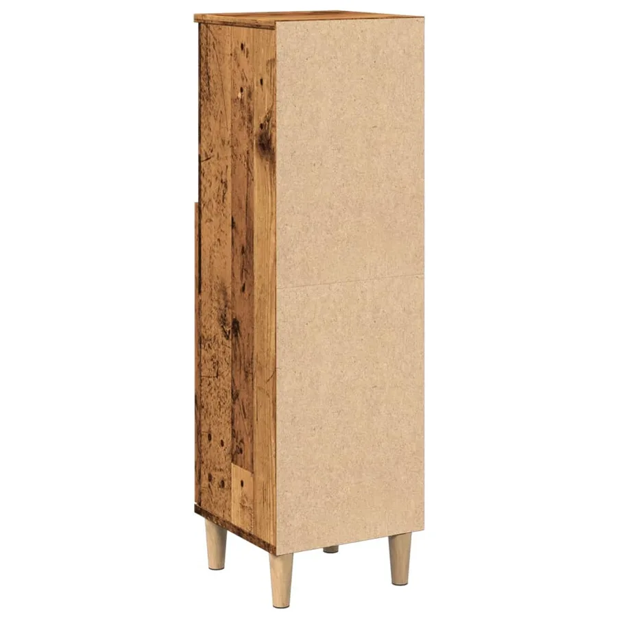 Armoire de salle de bain vieux bois 30x30x100cm bois ingénierie - 7