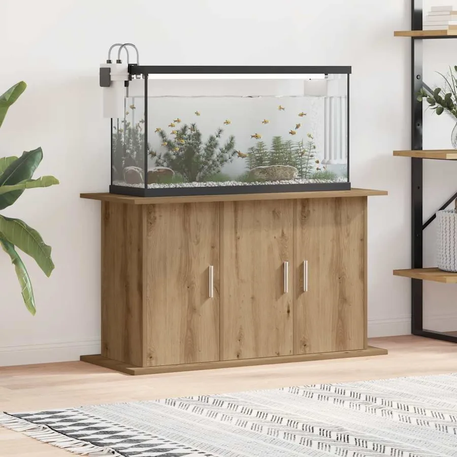 Support d'aquarium Chêne artisanal 101 x 41 x 58 cm Bois d'ingénierie - 3