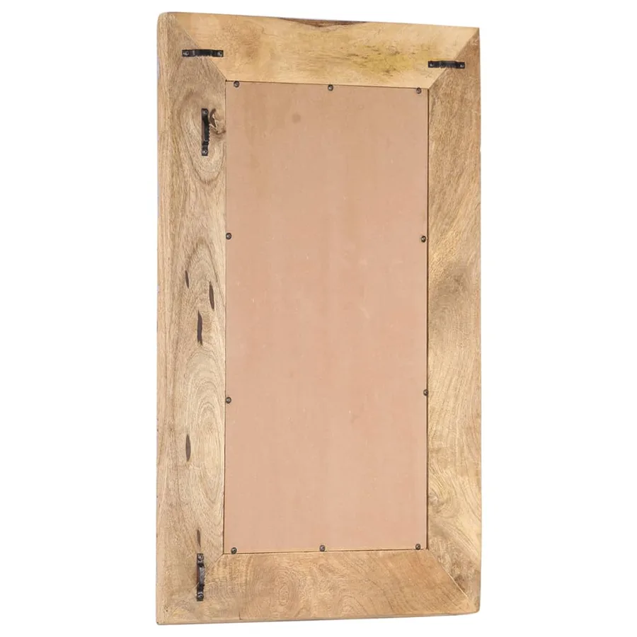 Miroir sculpté à la main 80x50x2,5 cm bois de manguier solide - 3