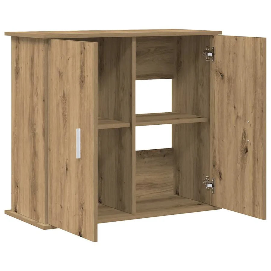 Support d'aquarium Chêne artisanal 81x36x73 cm Bois d'ingénierie - 7