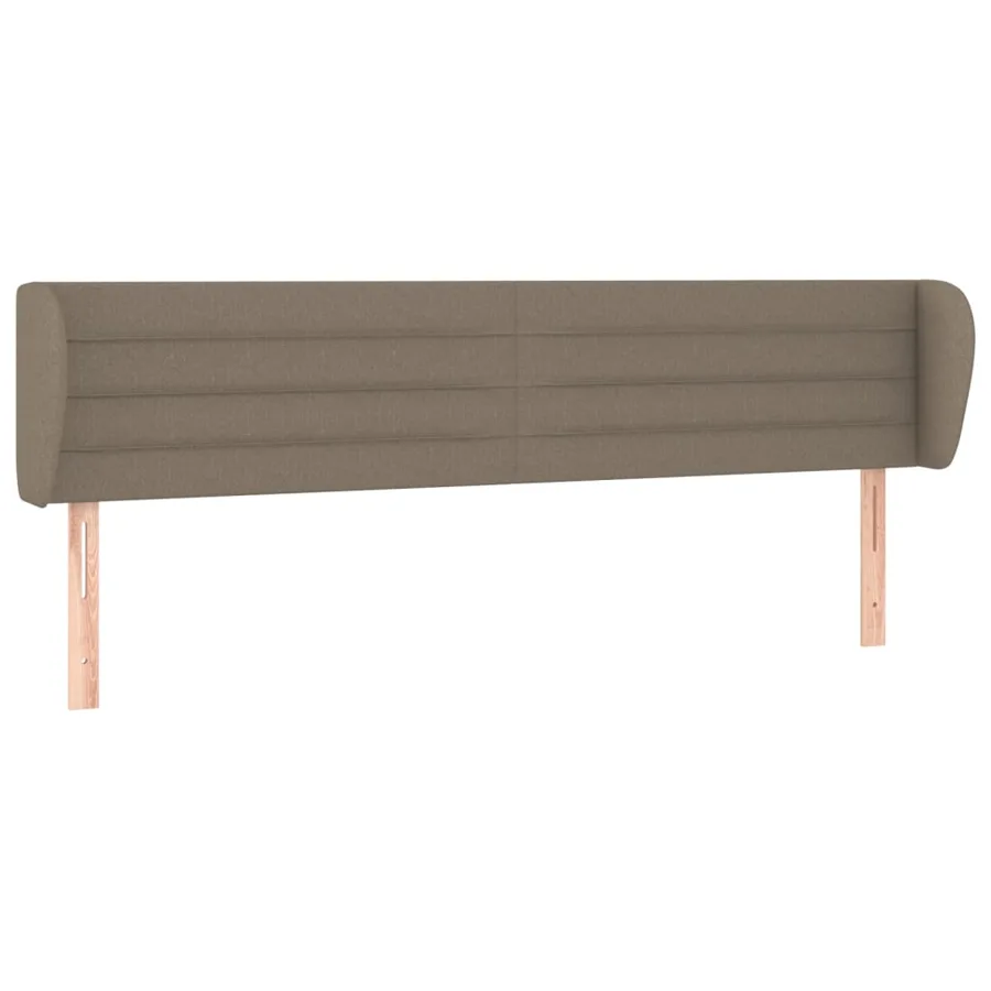 Tête de lit avec oreilles Taupe 183x23x78/88 cm Tissu - 2