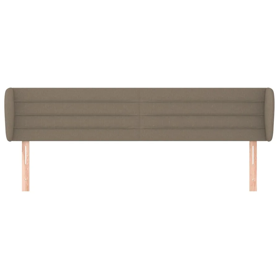 Tête de lit avec oreilles Taupe 183x23x78/88 cm Tissu - 3