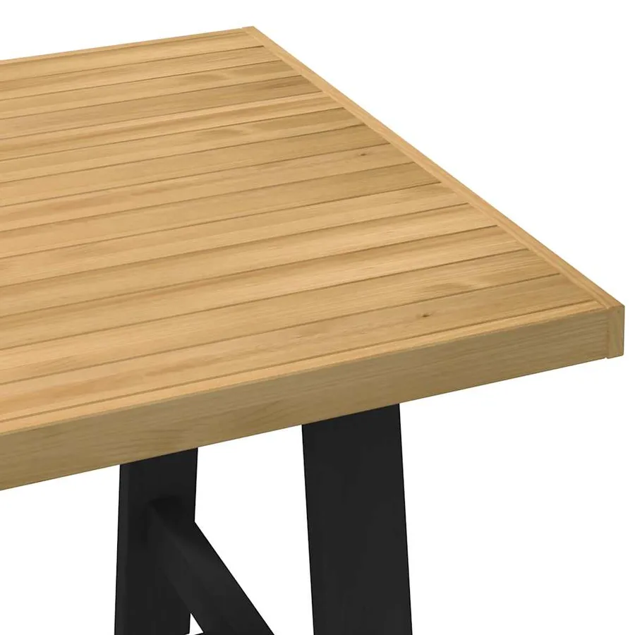 Table à manger NOAIN pieds en forme de A 160x90x75cm massif pin - 6