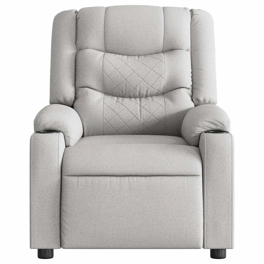 Fauteuil inclinable gris nuage tissu - 3