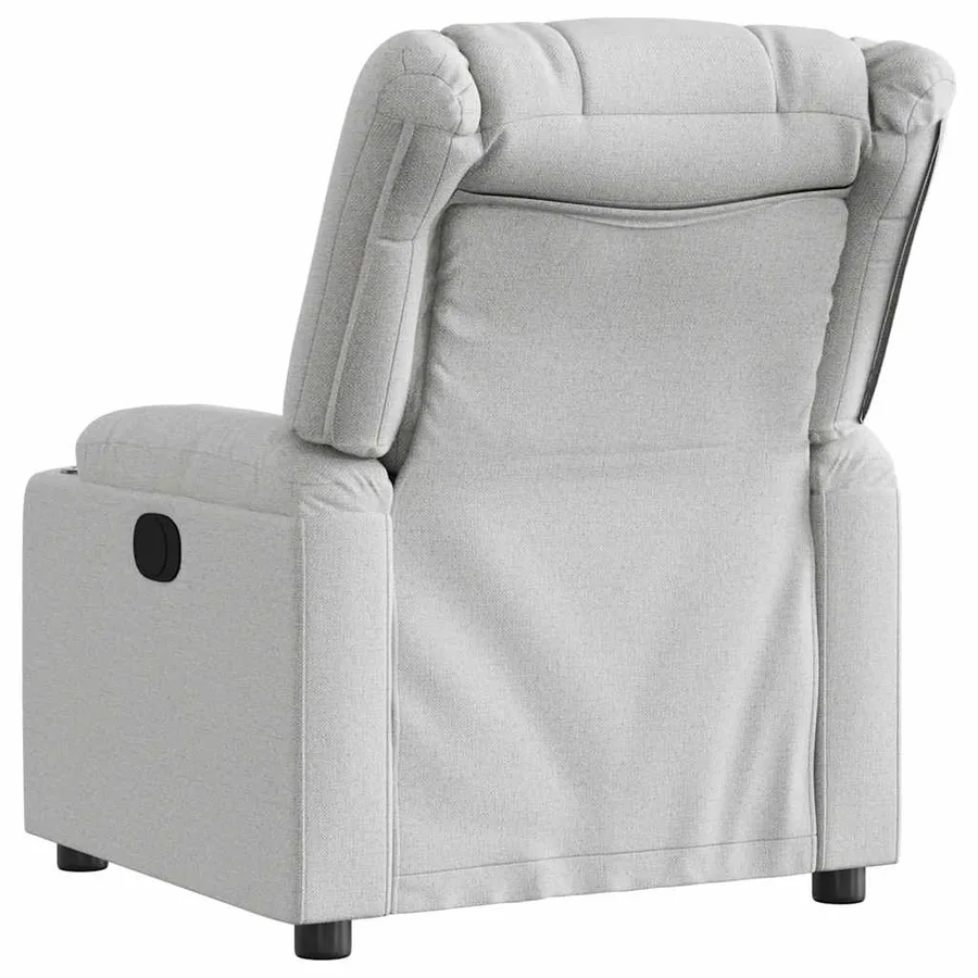 Fauteuil inclinable gris nuage tissu - 5