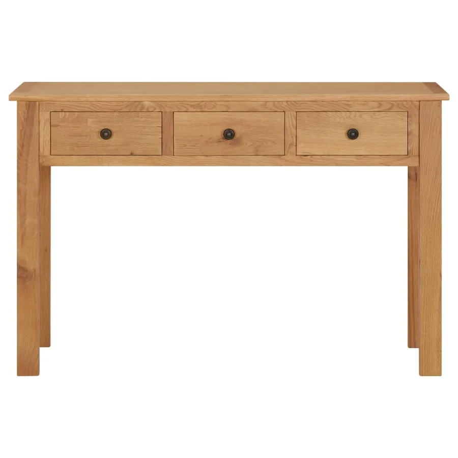 Coiffeuse 110x40x75 cm Bois de chêne massif - 2
